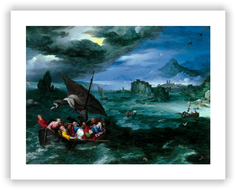 Brueghel Christ in Storm on the Sea of Galilee